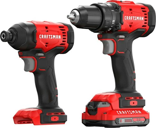 Craftsman V20 20V 2-Tool Power Tool Combo Kit w/ Battery and Charger for $79 + free shipping