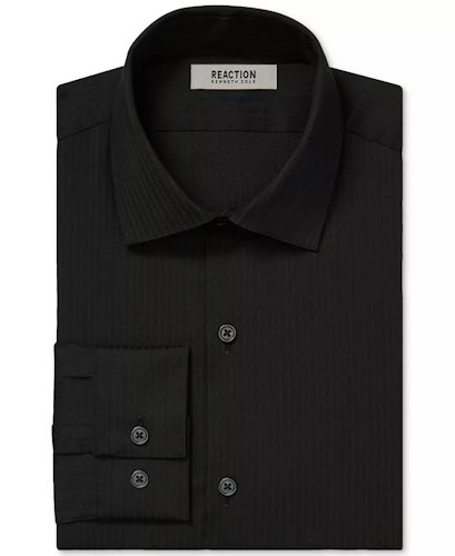 Kenneth Cole Reaction Men's Slim Fit Tonal Stripe Dress Shirt for $17 + free shipping w/ $39