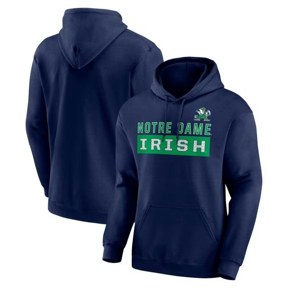NCAA Men's Stacked Cotton Fleece Pullover Hoodie: $14