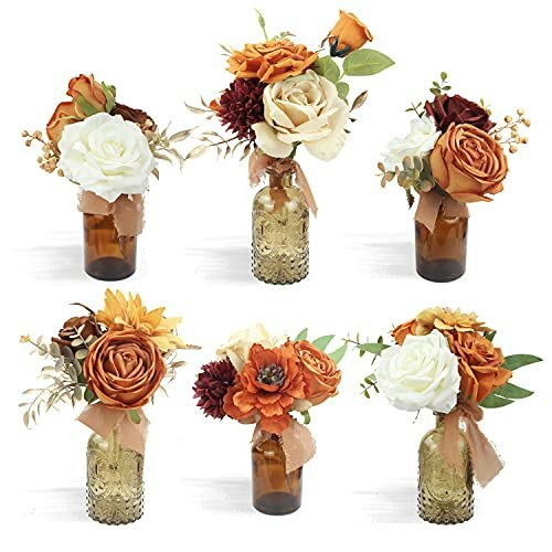 Rinlong Fall Flower Centerpieces 6-Pack: $55.99 Rinlong Fall Flower Centerpieces 6-Pack: $55.99