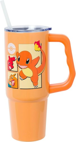 Silver Buffalo Pokemon Charmander Evolution 30-oz. Stainless Steel Tumbler for $15 + free shipping w/ Prime