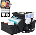 Car Seat Organizer w/ Cup Holders & Cooler Compartment for $20 + free shipping