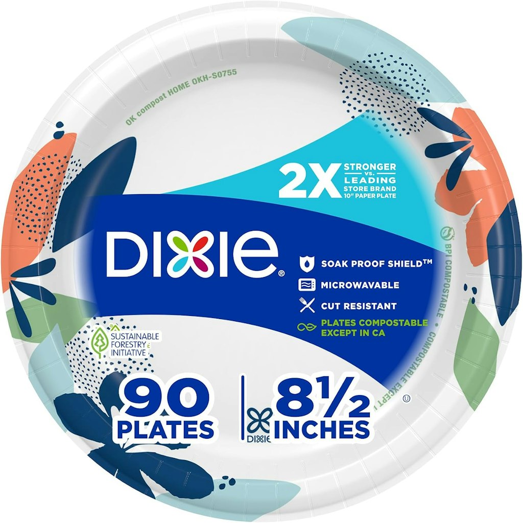 180 Dixie 8.5" Disposable Paper Plates: $9.89 via Sub & Save