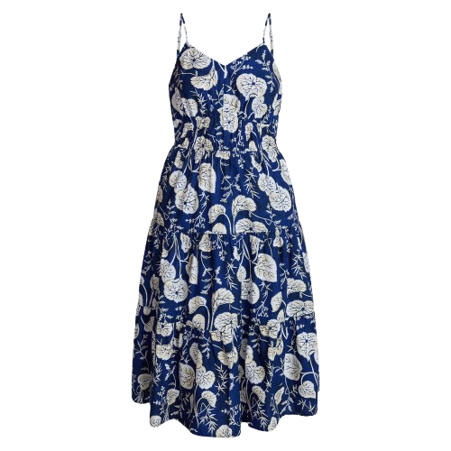 Time and Tru Women's 100% Cotton Spaghetti Strap Midi Dress: $6.24