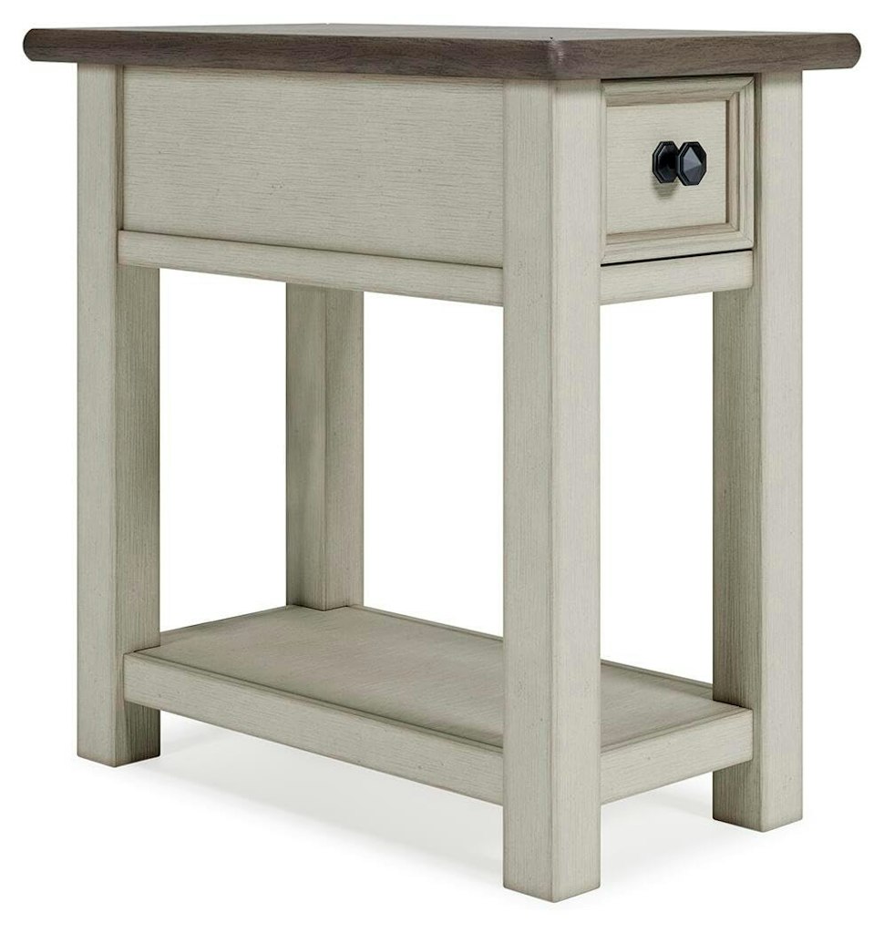 Signature Design by Ashley Bolanburg Farmhouse End Table: $150