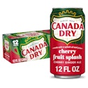 Canada Dry Fruit Splash Cherry Ginger Ale Soda 12-Pack for $6 + free shipping w/ $35