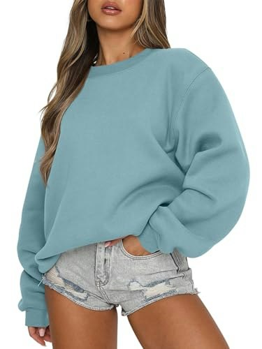 Anrabess Women's Oversized Crewneck Sweatshirt: $30.59 Anrabess Women's Oversized Crewneck Sweatshirt: $30.59