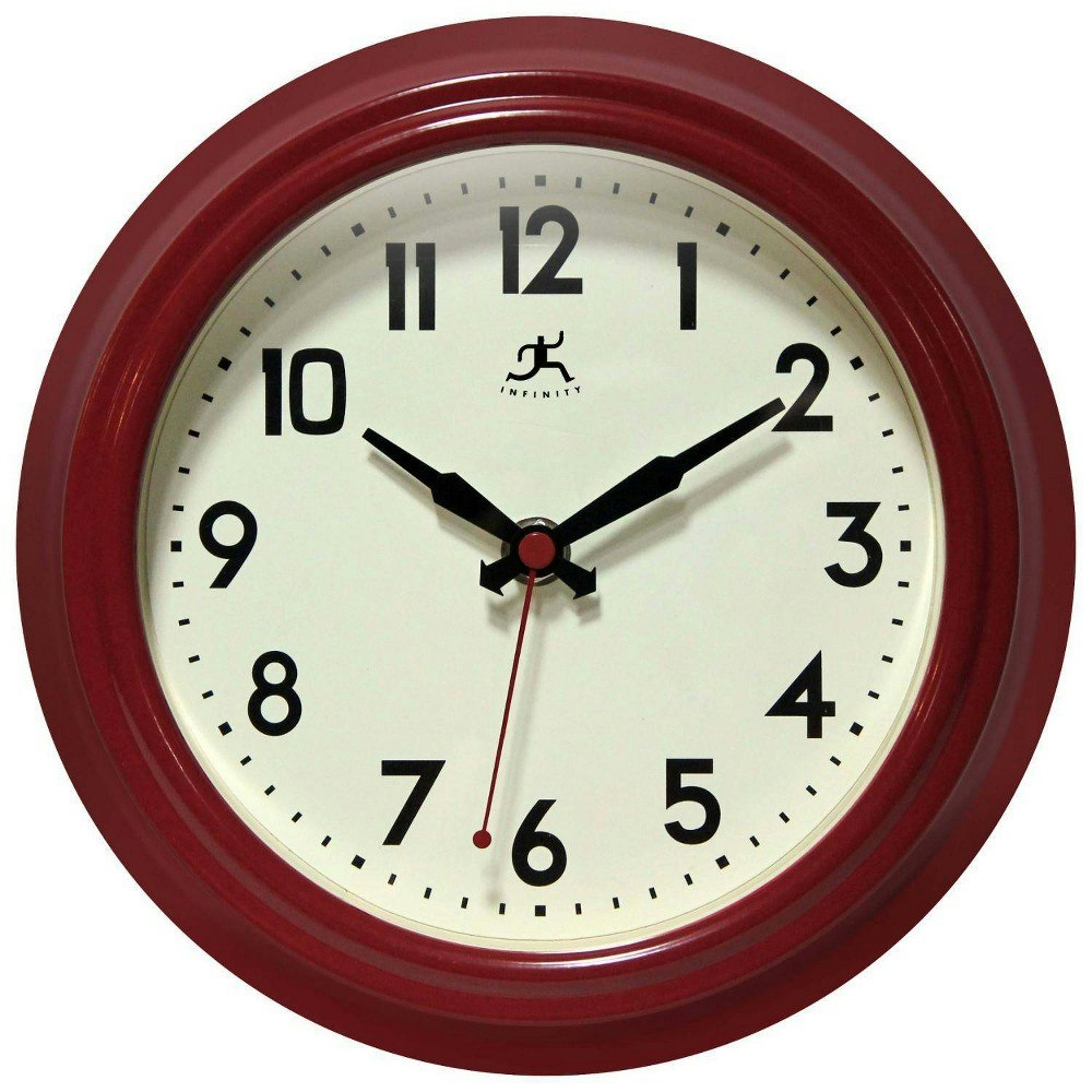Infinity Instruments 8.5-Inch Retro Diner Wall Clock: $38.99