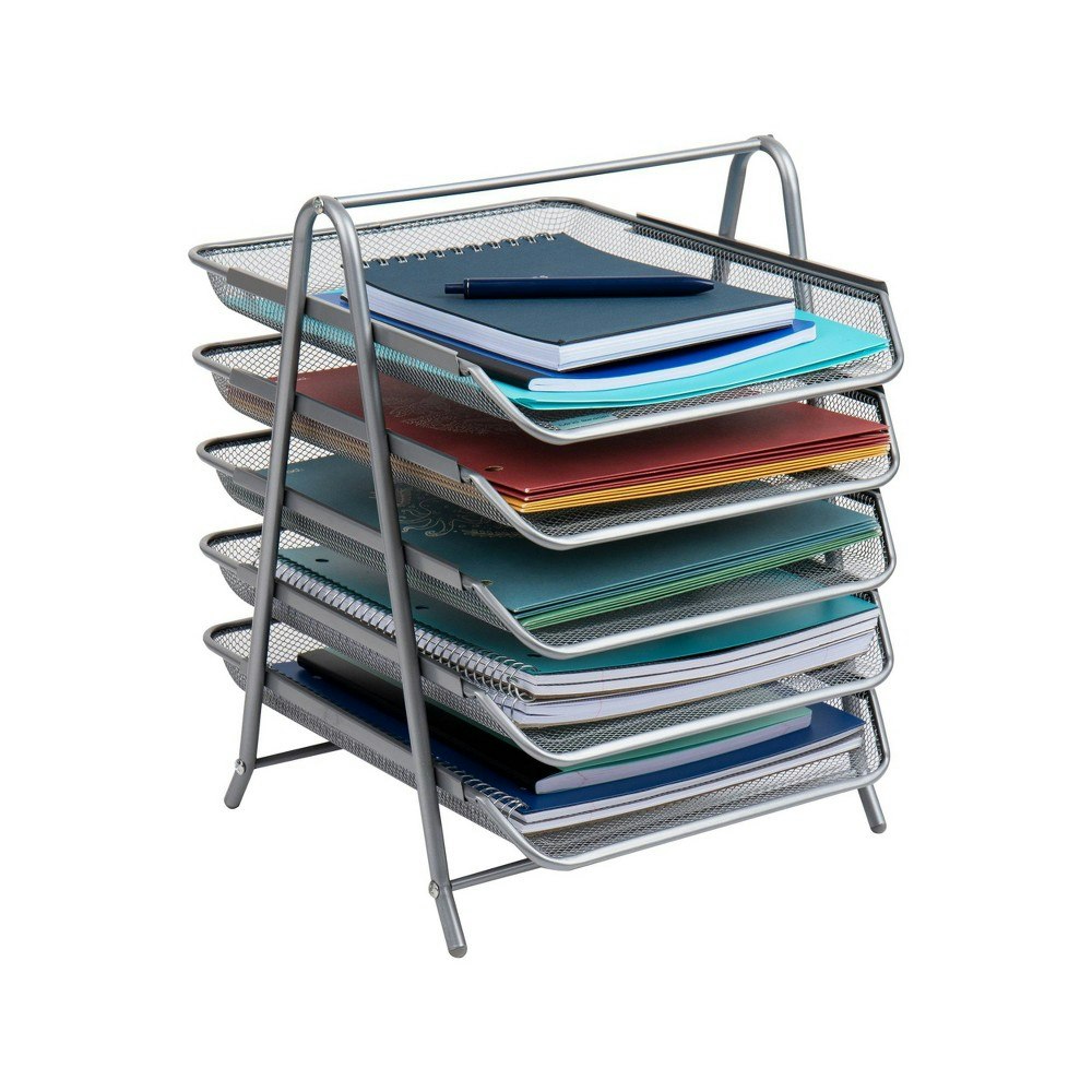 Mind Reader 5-Tier Metal Mesh Desktop Paper Tray: $24.99 Mind Reader 5-Tier Metal Mesh Desktop Paper Tray: $24.99