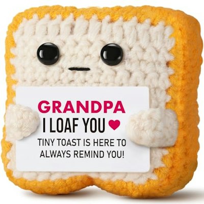 I Loaf You Crochet Toast Gift for Grandpa for $10 + free shipping w/ Prime