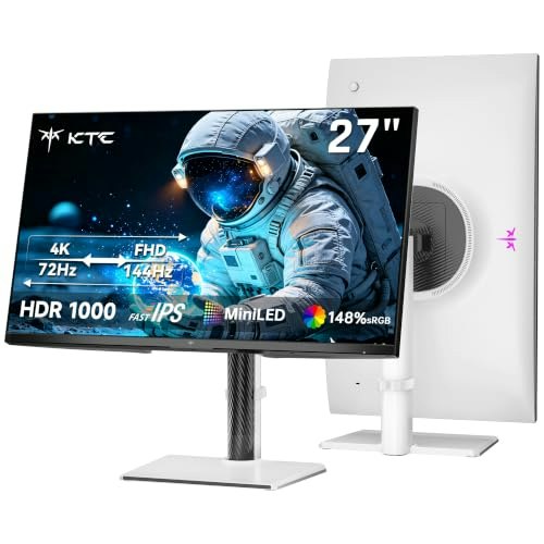KTC M27U6 27" 4K Mini-LED IPS Gaming Monitor: $339.98