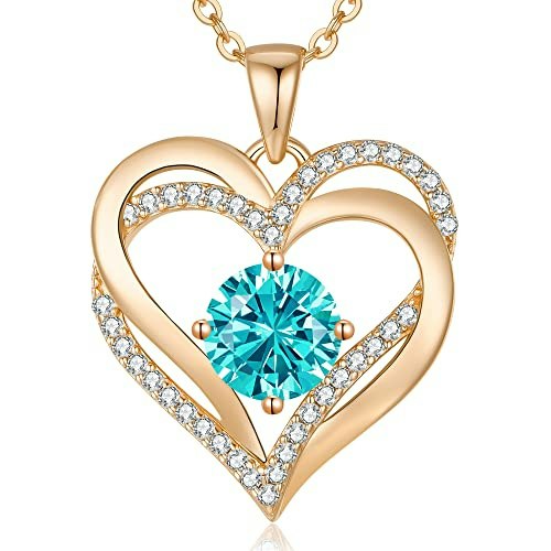 925 Sterling Silver Heart Birthstone Necklace: $72.07 925 Sterling Silver Heart Birthstone Necklace: $72.07