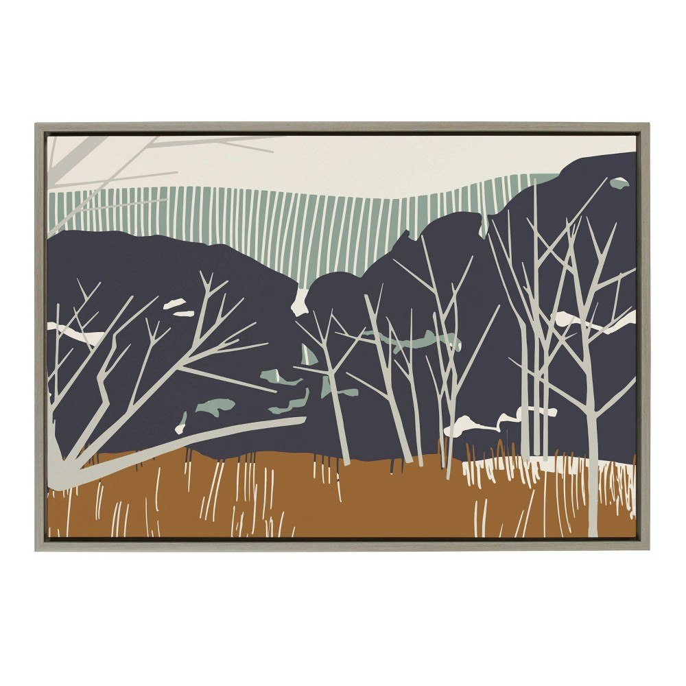 Sylvie Daily Walk Marsh 23" x 33" Framed Wall Canvas: $76.99
