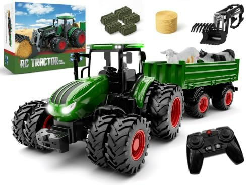 Uarzt Remote Control Tractor and Trailer Toy: $30.99 Uarzt Remote Control Tractor and Trailer Toy: $30.99