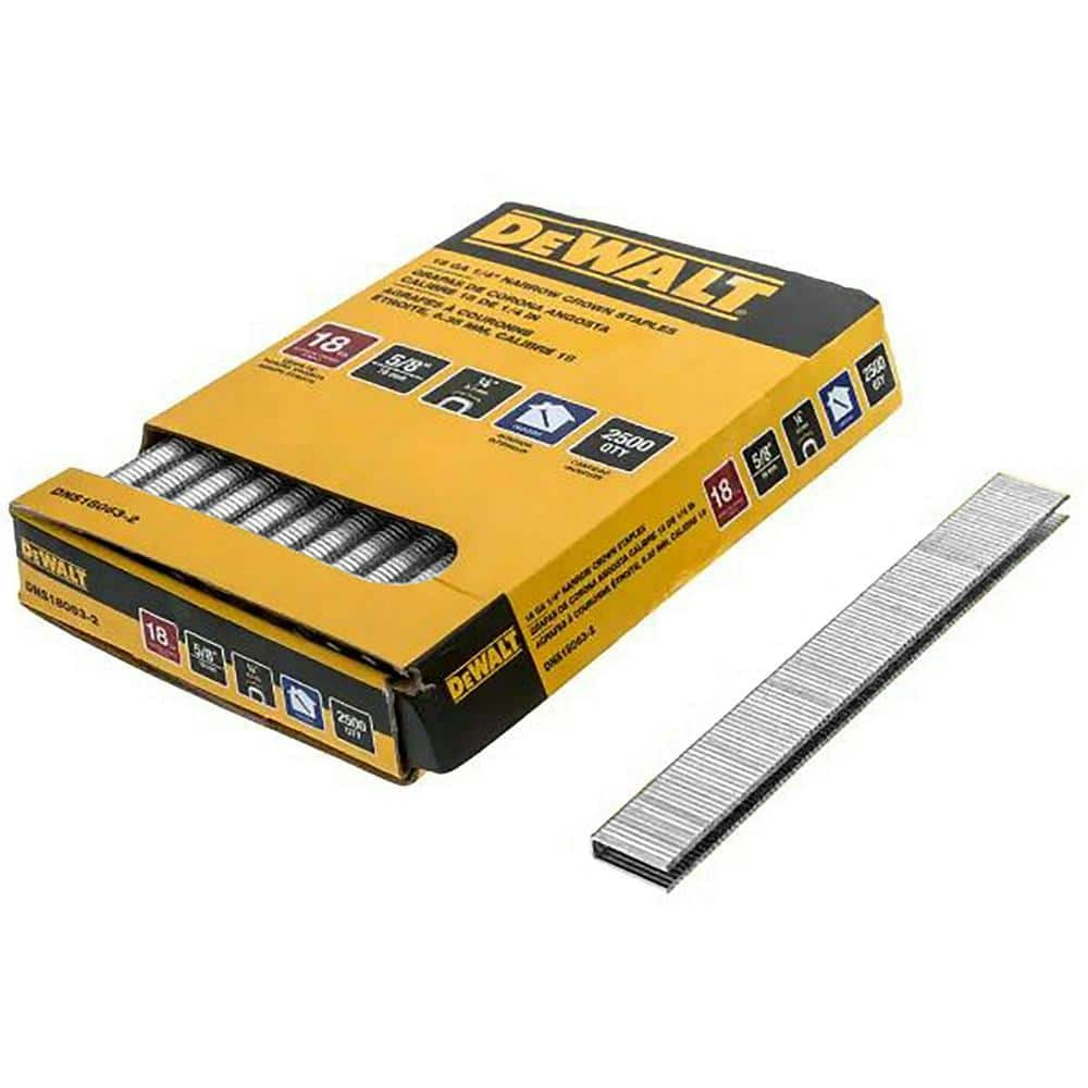 1/4" x 5/8" 18-Gauge Crown Finishing Staples 2,500-Pack: $20.78