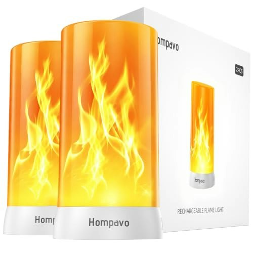Hompavo 4-Mode Rechargeable Flame Light: $25.49 Hompavo 4-Mode Rechargeable Flame Light: $25.49