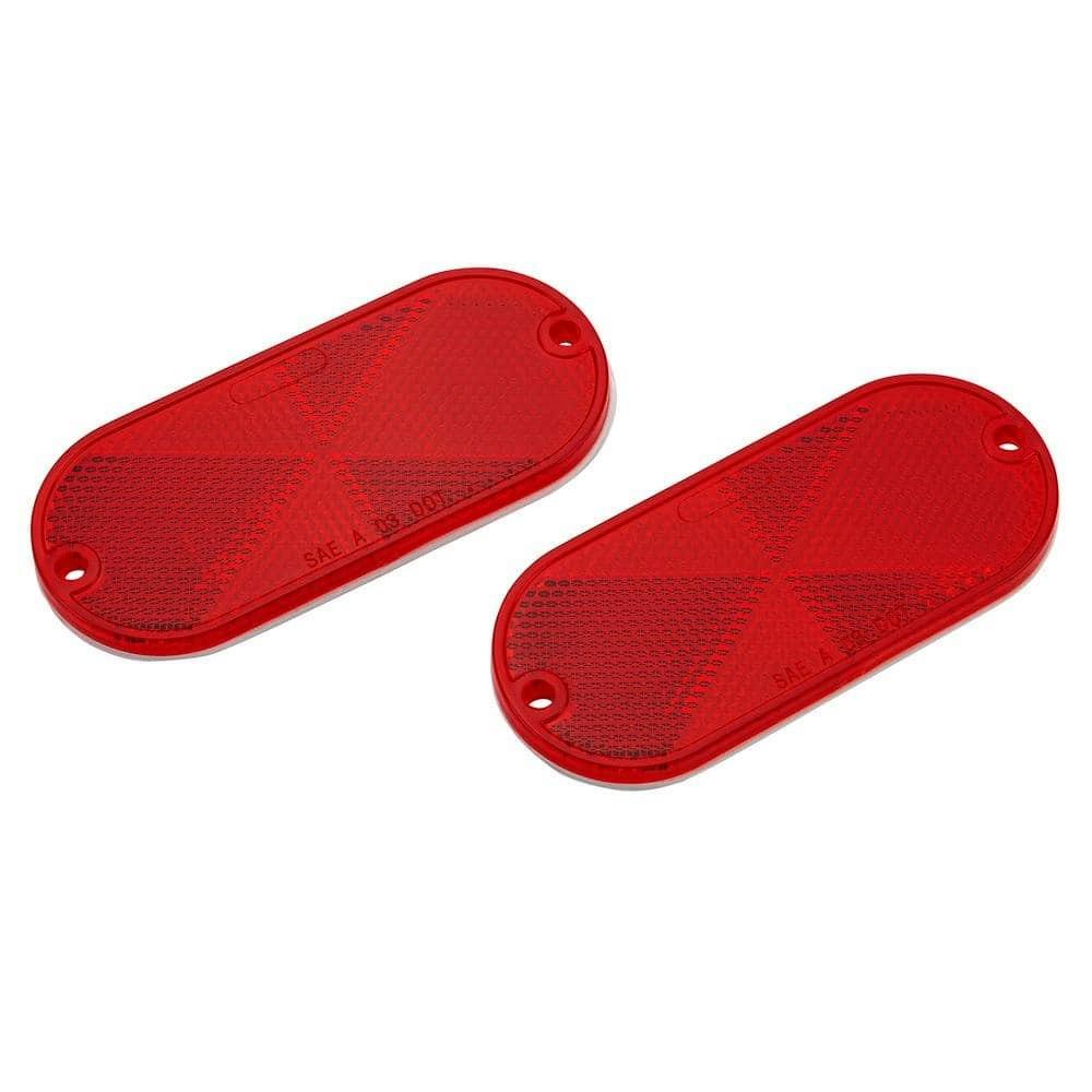 4.5" x 2" Red Quick Mount Oblong Reflector 2-Pack: $4.78 4.5" x 2" Red Quick Mount Oblong Reflector 2-Pack: $4.78