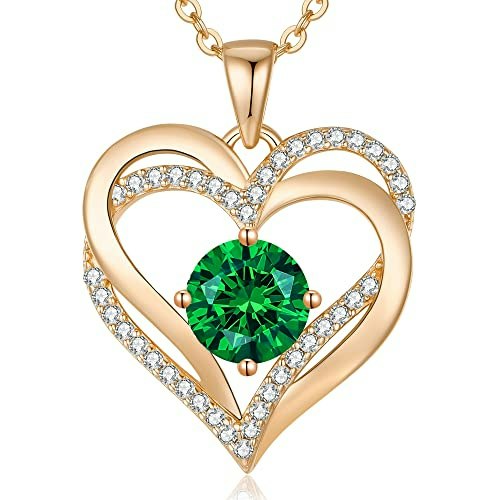 Louisa Secret Birthstone Heart Pendant Necklace: $90.38 Louisa Secret Birthstone Heart Pendant Necklace: $90.38