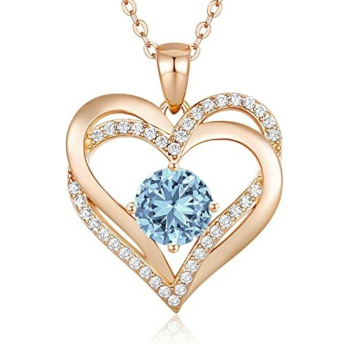 Louisa Secret Heart Birthstone Sterling Silver Necklace: $76.83 Louisa Secret Heart Birthstone Sterling Silver Necklace: $76.83