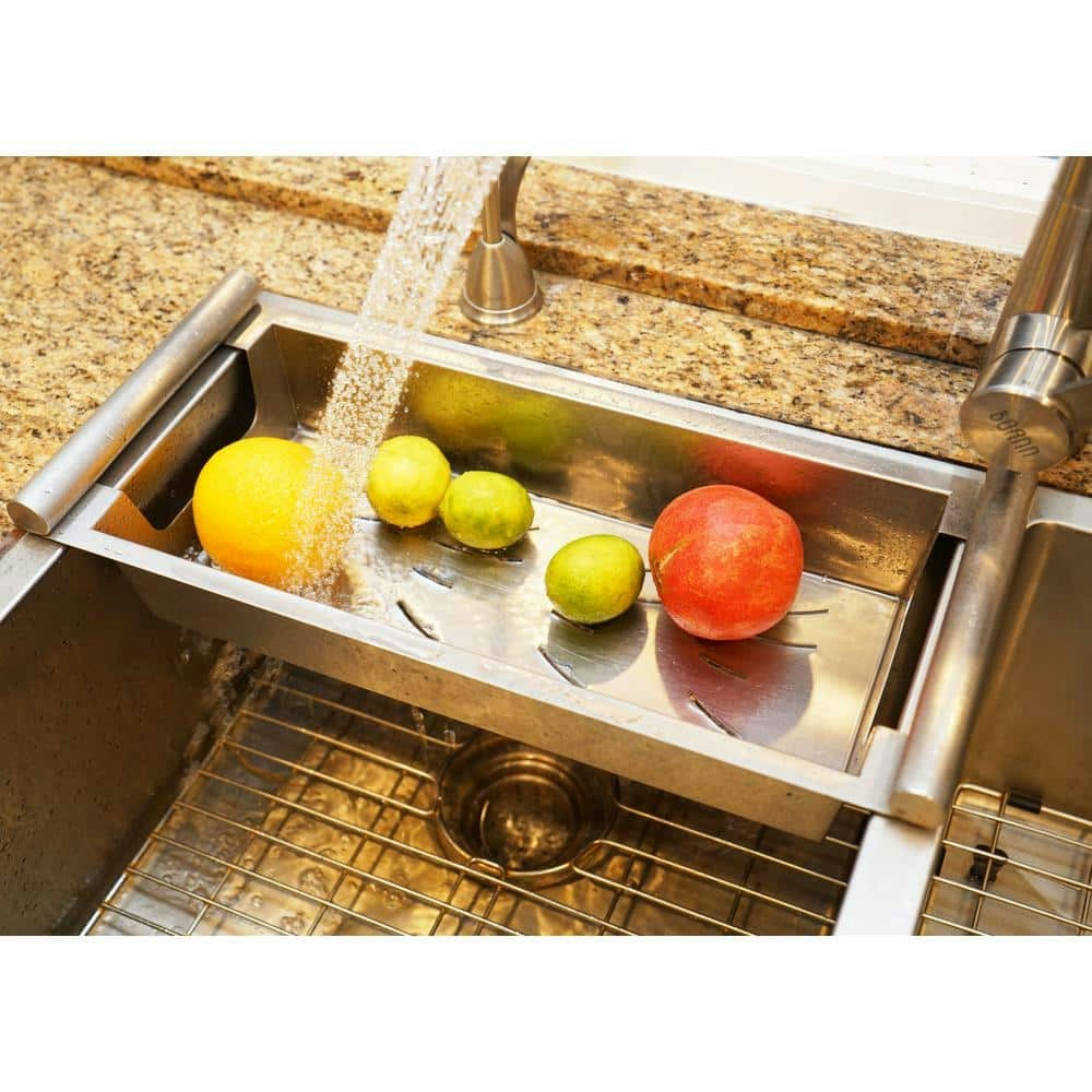 17-Inch Stainless Steel Kitchen Sink Colander: $64.99