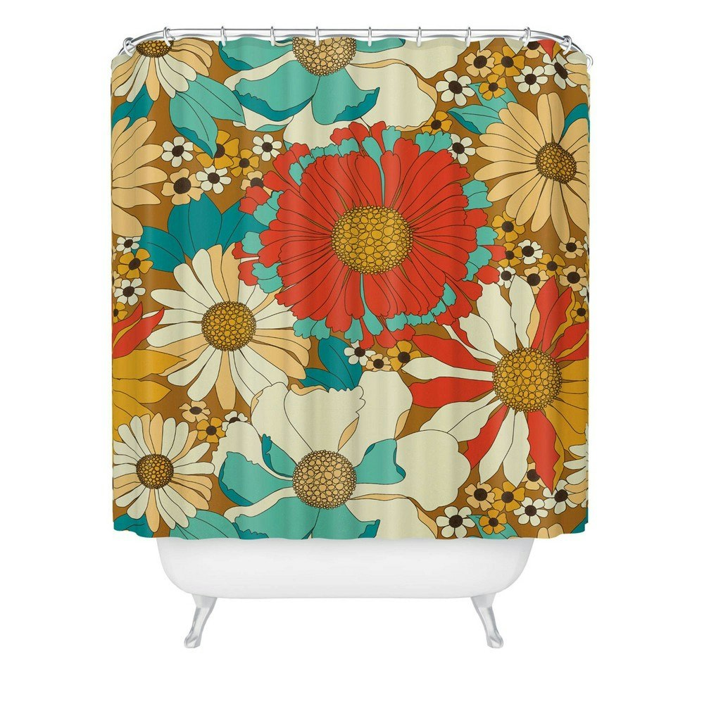 Eyestigmatic Retro Botanical Shower Curtain: $89.99 Eyestigmatic Retro Botanical Shower Curtain: $89.99