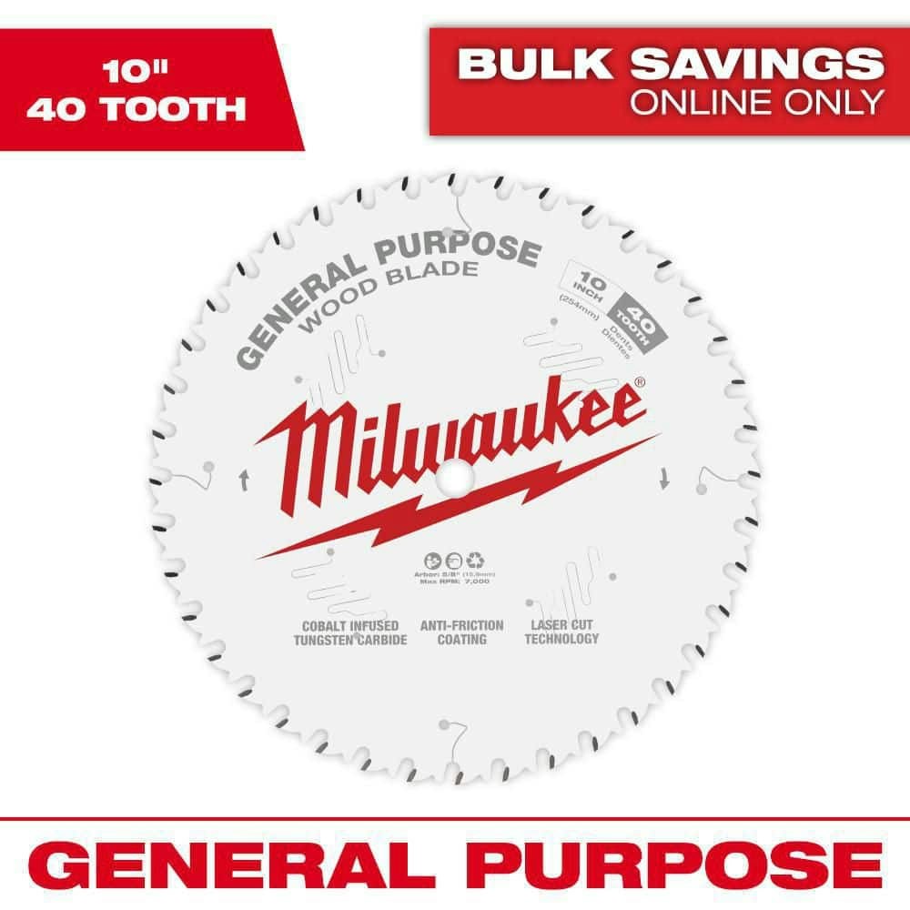 10-Inch 40-Tooth General Purpose Circular Saw Blade: $39.97