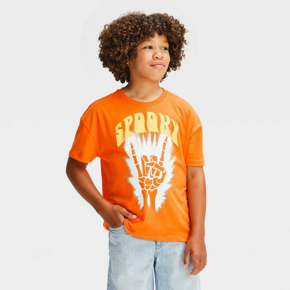 Boys' Skeleton Hand Graphic T-Shirt: $10 Boys' Skeleton Hand Graphic T-Shirt: $10