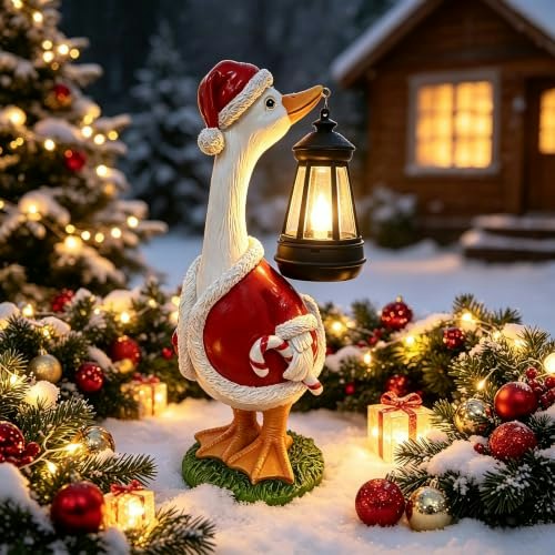 Qzjddzsw Solar Goose Garden Statue: $25.49