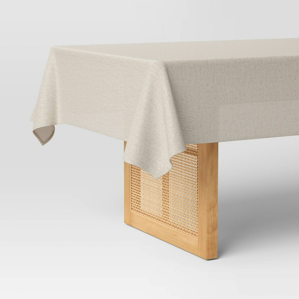 Threshold 60\" x 104\" Linen Blend Tablecloth: $24 Threshold 60\" x 104\" Linen Blend Tablecloth: $24