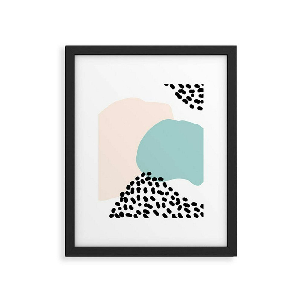 Aleeya Jones Modern Minimalistic Shapes 11"x14" Framed Canvas Wall Art: $69.99