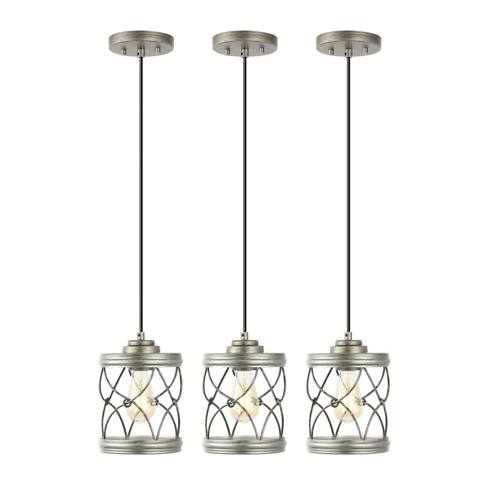 Jonathan Y Marelle 6.5-Inch Farmhouse Caged Pendant Light 3-Pack: $178.99 Jonathan Y Marelle 6.5-Inch Farmhouse Caged Pendant Light 3-Pack: $178.99