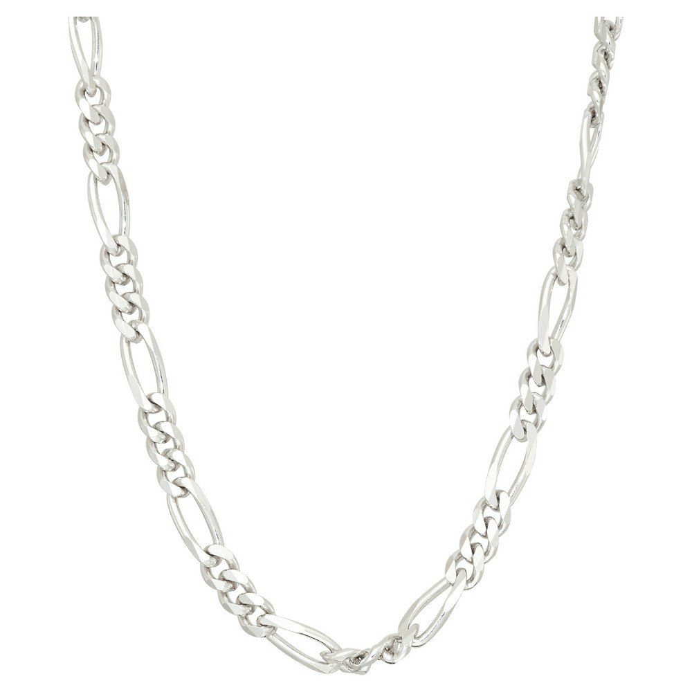 Tiara Sterling Silver 24-inch Figaro Chain Necklace: $47.99 Tiara Sterling Silver 24-inch Figaro Chain Necklace: $47.99