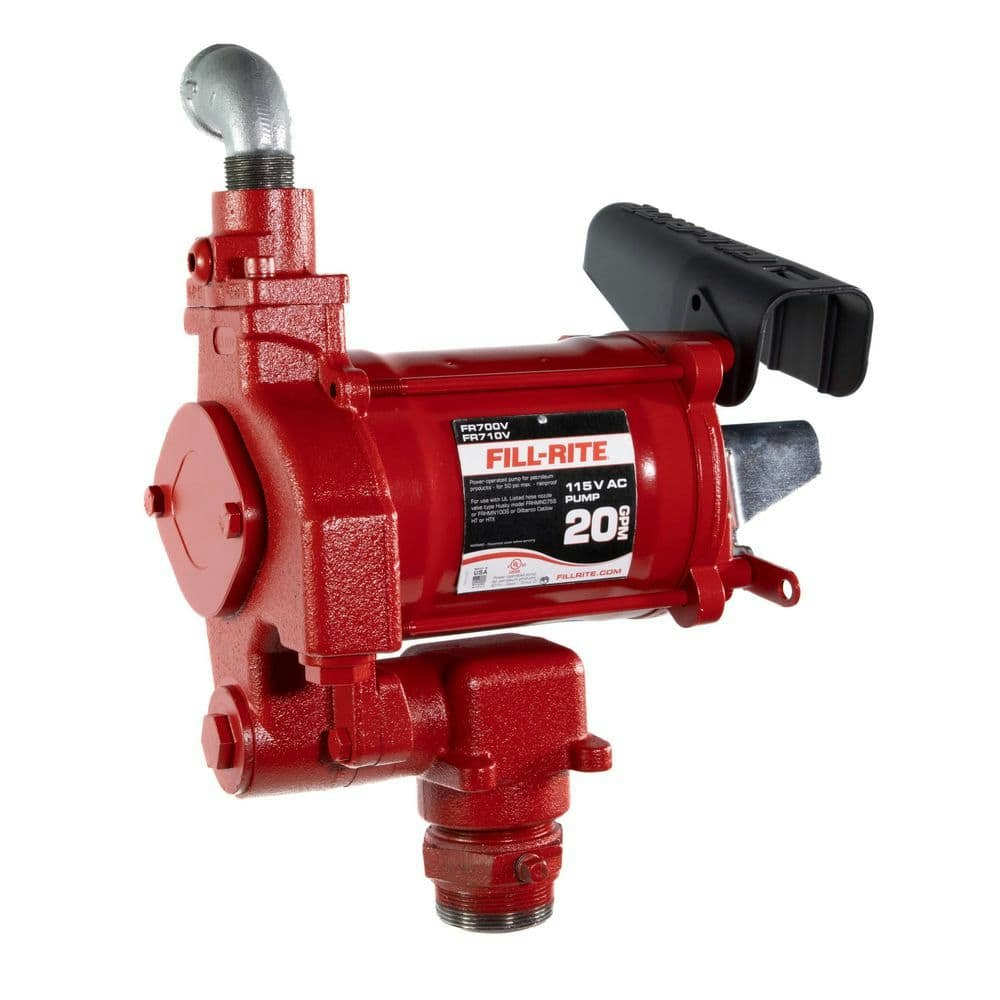 1/3 HP 115-Volt 20 GPM Fuel Transfer Pump: $759.99 1/3 HP 115-Volt 20 GPM Fuel Transfer Pump: $759.99