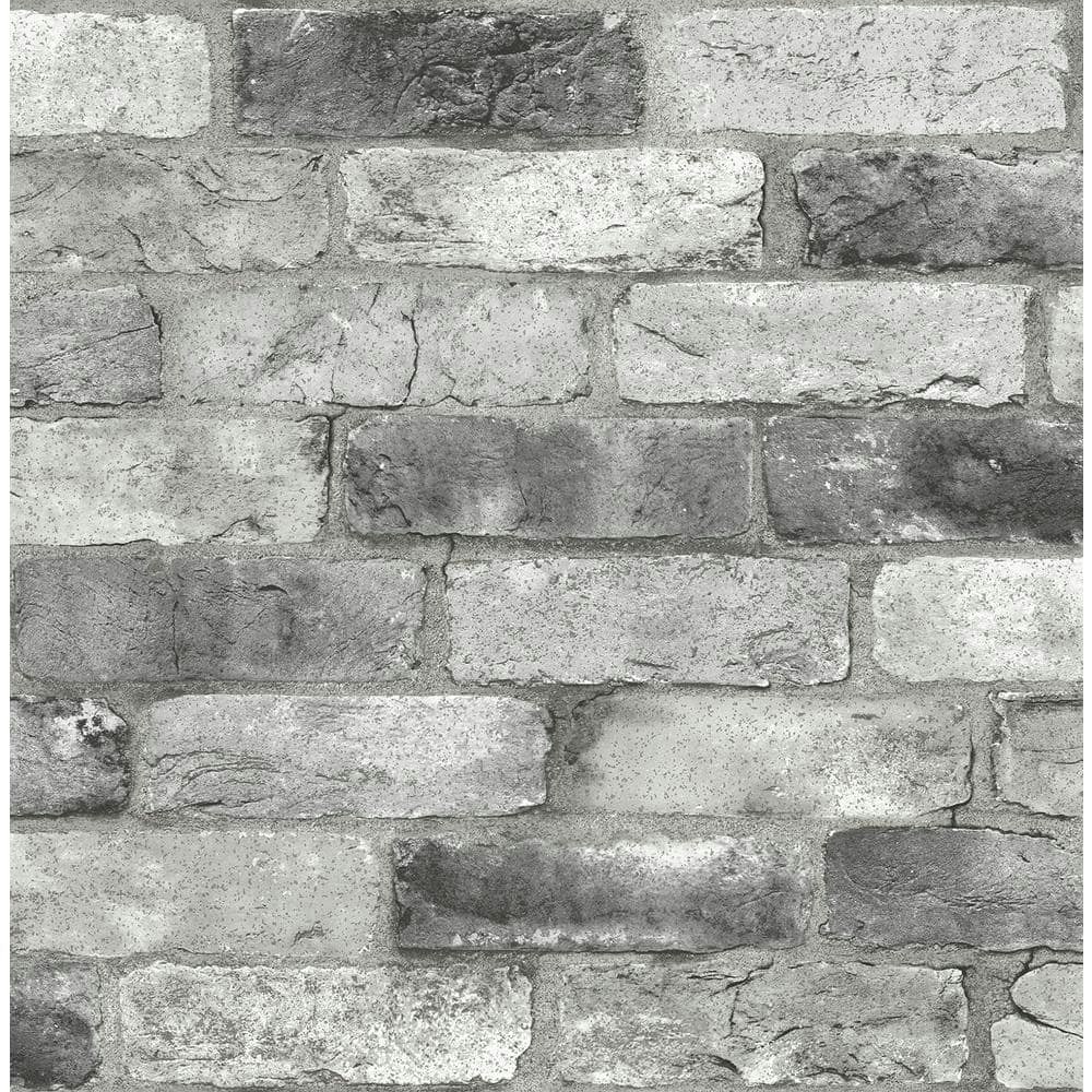 London Grey Brick Wallpaper Sample: $4.95 London Grey Brick Wallpaper Sample: $4.95