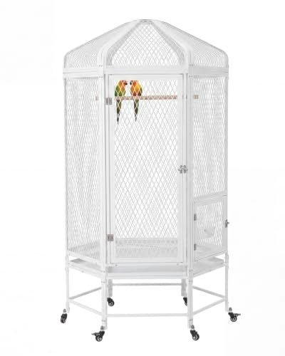 Walnest 71-Inch Hexagonal Bird Aviary: $228.65 Walnest 71-Inch Hexagonal Bird Aviary: $228.65