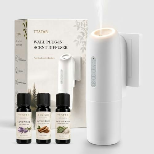 TTSTAR Wall Plug-in Waterless Essential Oil Diffuser: $42.49