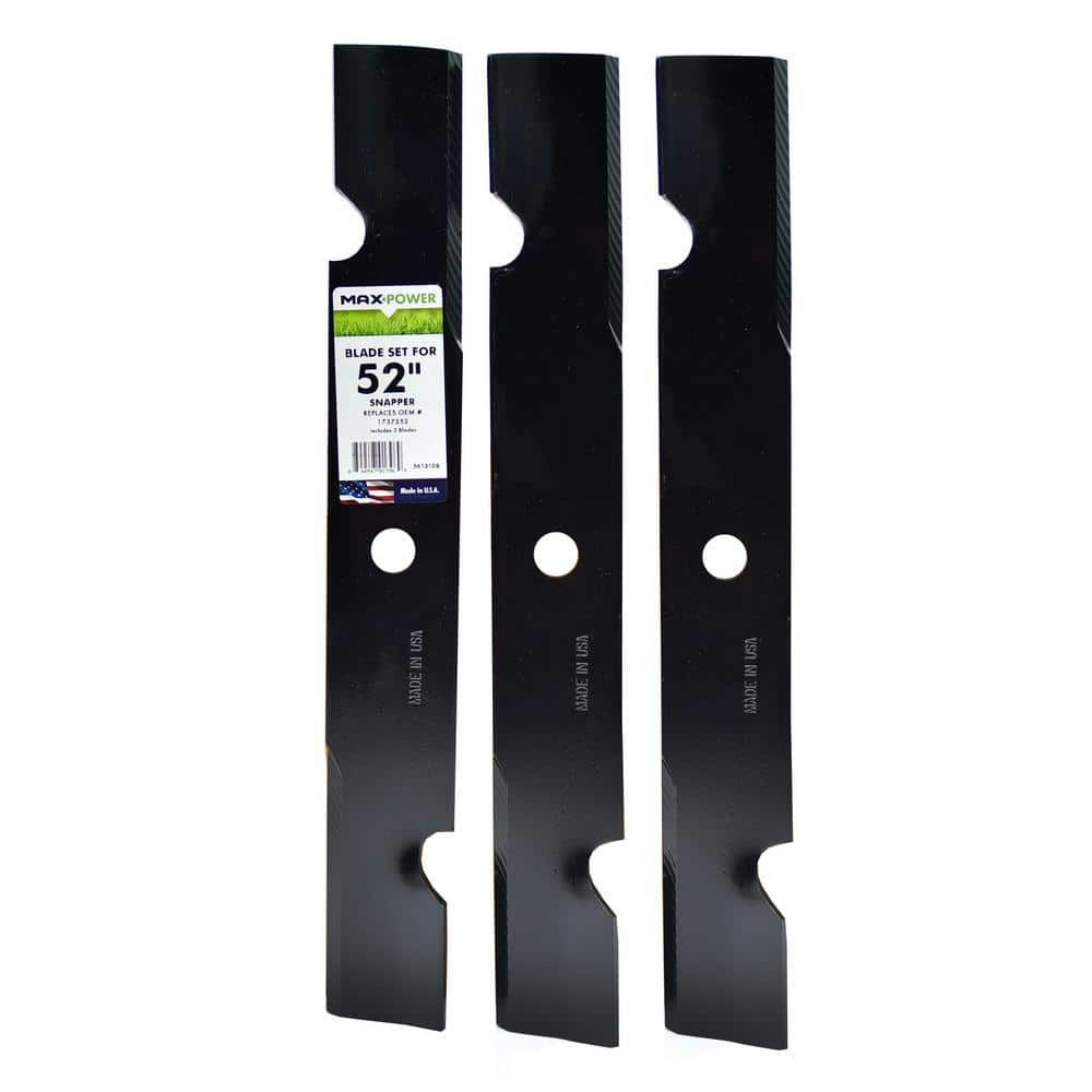 Snapper 52-Inch Mower 3-Blade Set: $49.47 Snapper 52-Inch Mower 3-Blade Set: $49.47
