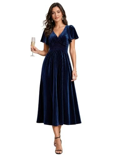 Ever-Pretty Women's Velvet Midi Semi-Formal Dress: $55.24 Ever-Pretty Women's Velvet Midi Semi-Formal Dress: $55.24