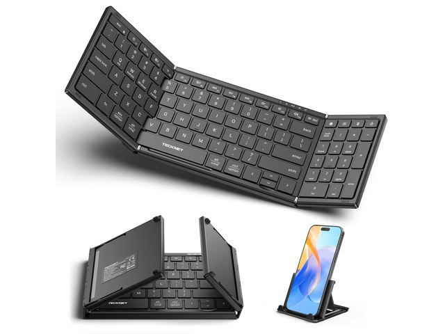 TeckNet Foldable Bluetooth Keyboard with Number Pad: $73.17 TeckNet Foldable Bluetooth Keyboard with Number Pad: $73.17