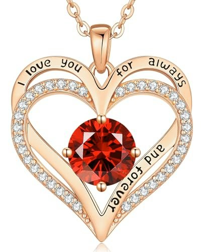Louisa Secret Heart Birthstone Necklace: $96.04 Louisa Secret Heart Birthstone Necklace: $96.04