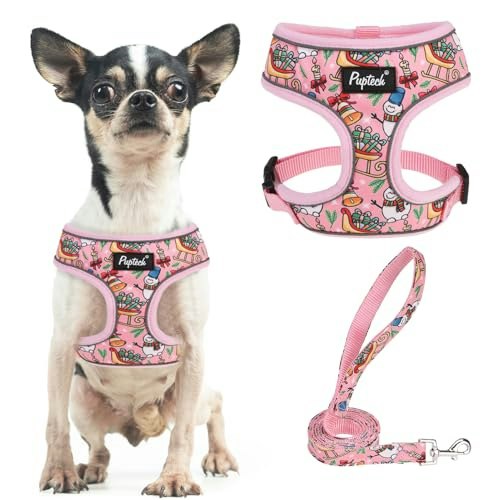 Pupteck Christmas Small Dog Harness and Leash Set: $8.49 Pupteck Christmas Small Dog Harness and Leash Set: $8.49