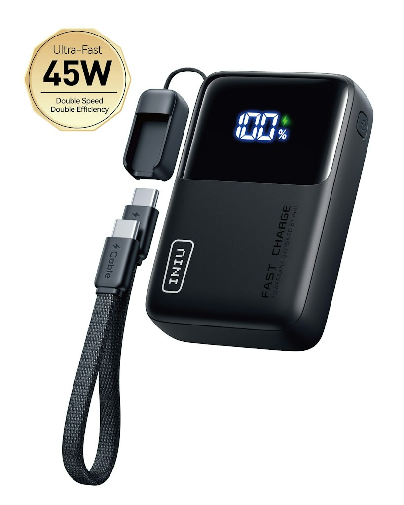 INIU 10,000mAh 45W Portable Power Bank: $29.69 INIU 10,000mAh 45W Portable Power Bank: $29.69