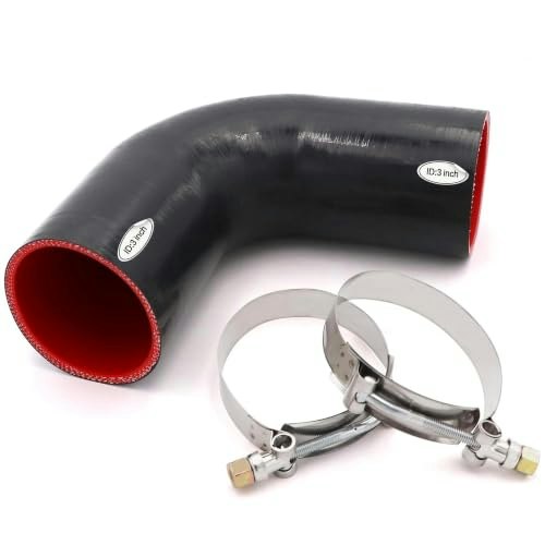 Taukealugs 3-inch 90-Degree 4-Ply Silicone Elbow Coupler Hose: $19.54