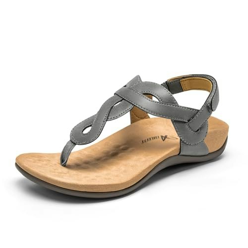 Athlefit Women's Orthopedic Flat Sandals: $33.98