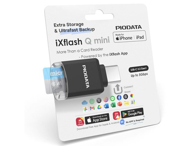 PioData USB-C MicroSD Card Reader: $14.95 PioData USB-C MicroSD Card Reader: $14.95