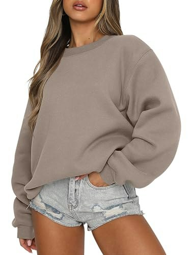 Anrabess Women's Oversized Crewneck Sweatshirt: $30.59 Anrabess Women's Oversized Crewneck Sweatshirt: $30.59