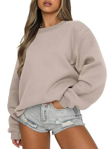 Anrabess Women's Oversized Crewneck Sweatshirt: $30.59 Anrabess Women's Oversized Crewneck Sweatshirt: $30.59