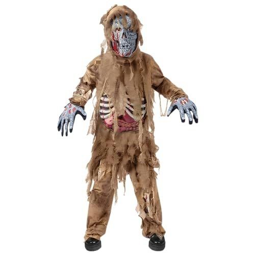 Spooktacular Creations Kids Swamp Skeleton Zombie Costume Small: $27.19