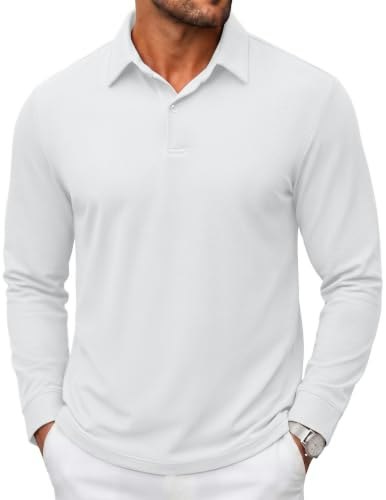 Coofandy Men's Long Sleeve Cotton Pique Polo Shirt: $19.98 Coofandy Men's Long Sleeve Cotton Pique Polo Shirt: $19.98