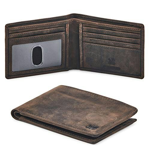 Real Leather Men's Bifold RFID Blocking Wallet: $13.98